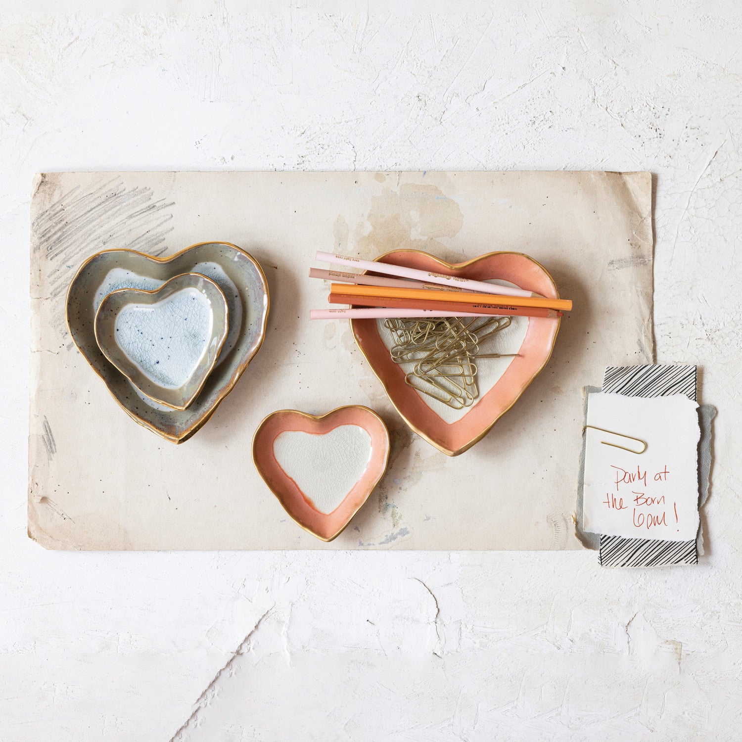 stoneware | heart dish