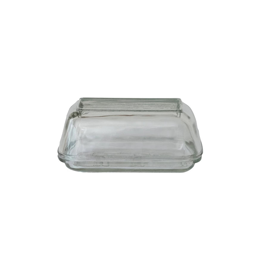 cow | pressed glass butter dish