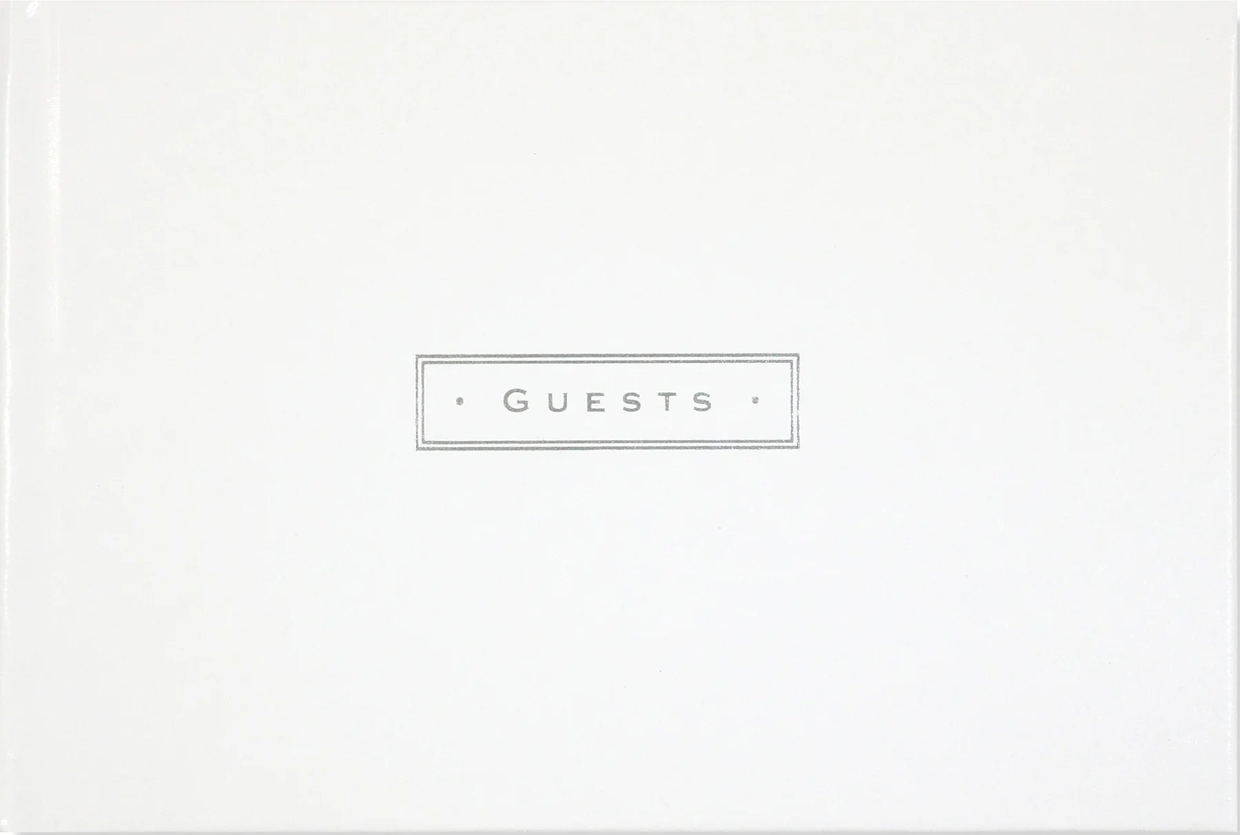 guests | white leather gift book