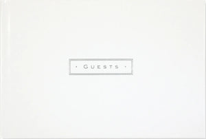 guests | white leather gift book