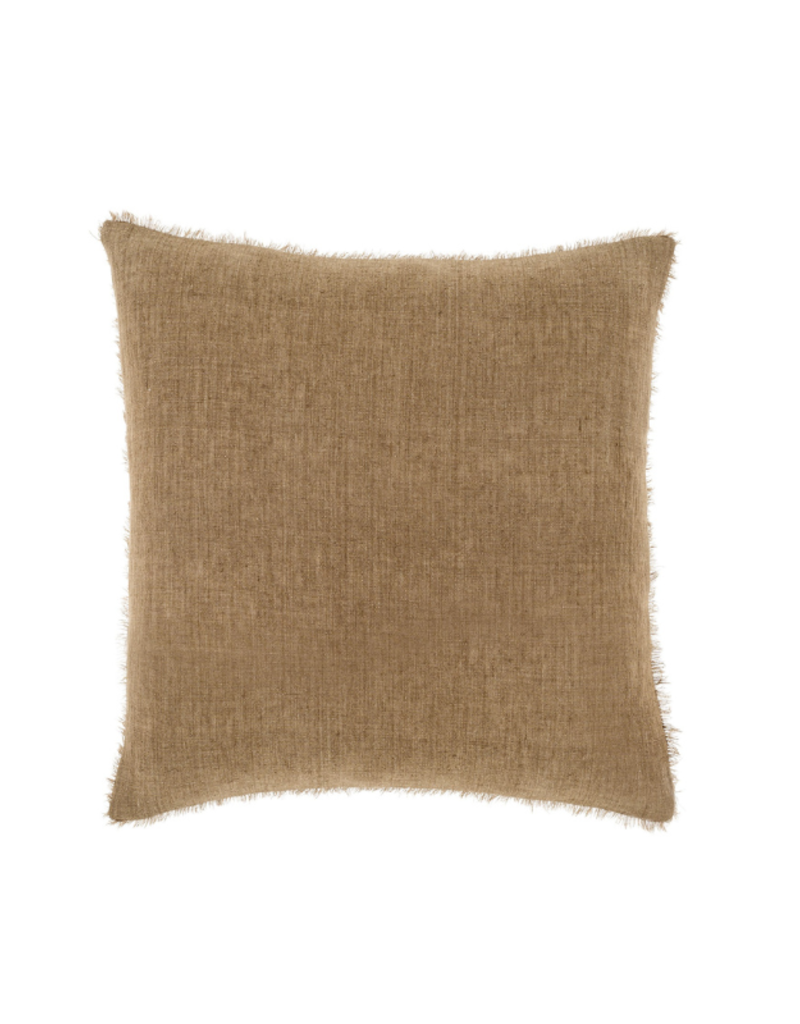 lina | hazelnut linen pillow