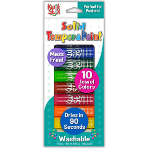 kwik stix jewel | 10 solid tempera paint