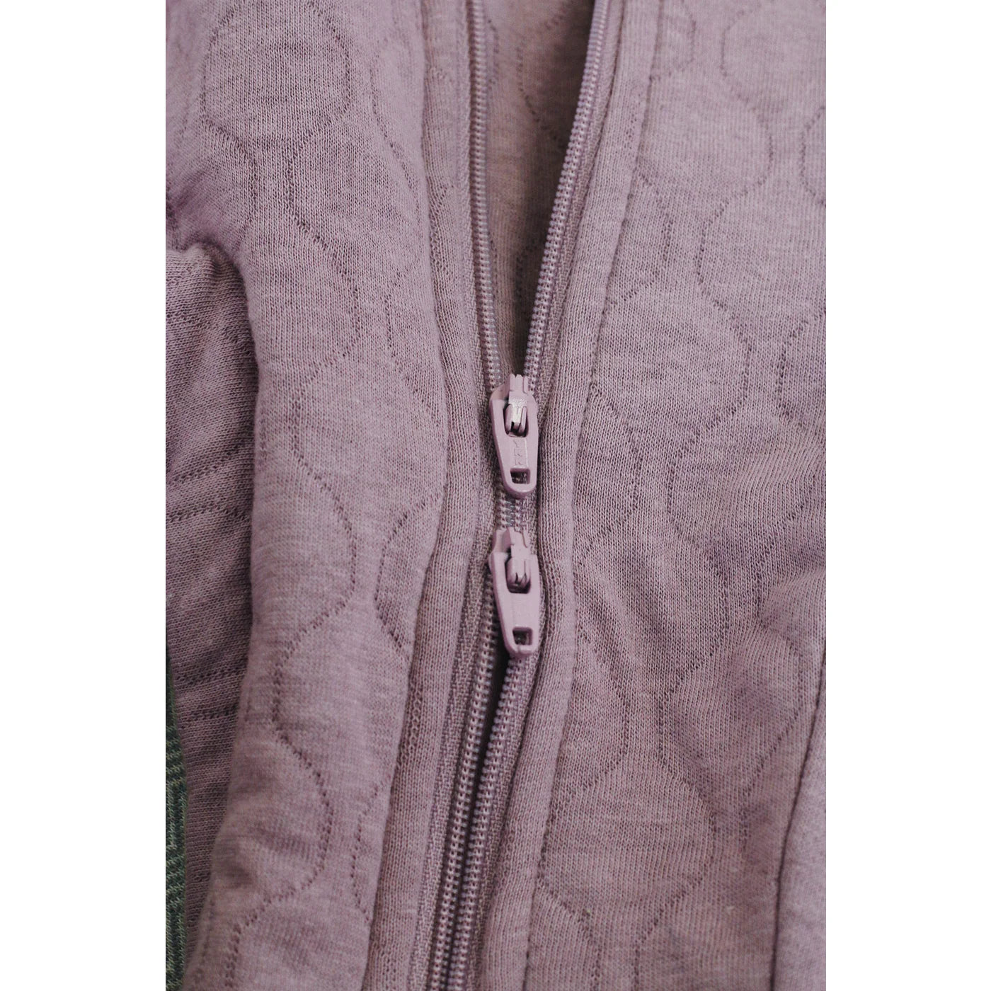 mauve  |  quilted footed sleeper