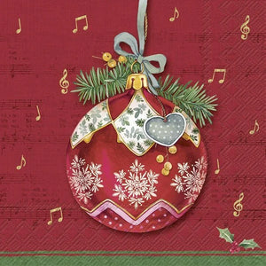 christmas red bauble | luncheon napkins