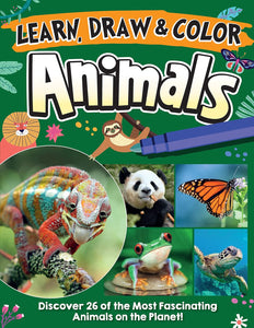 animals | learn draw colour book