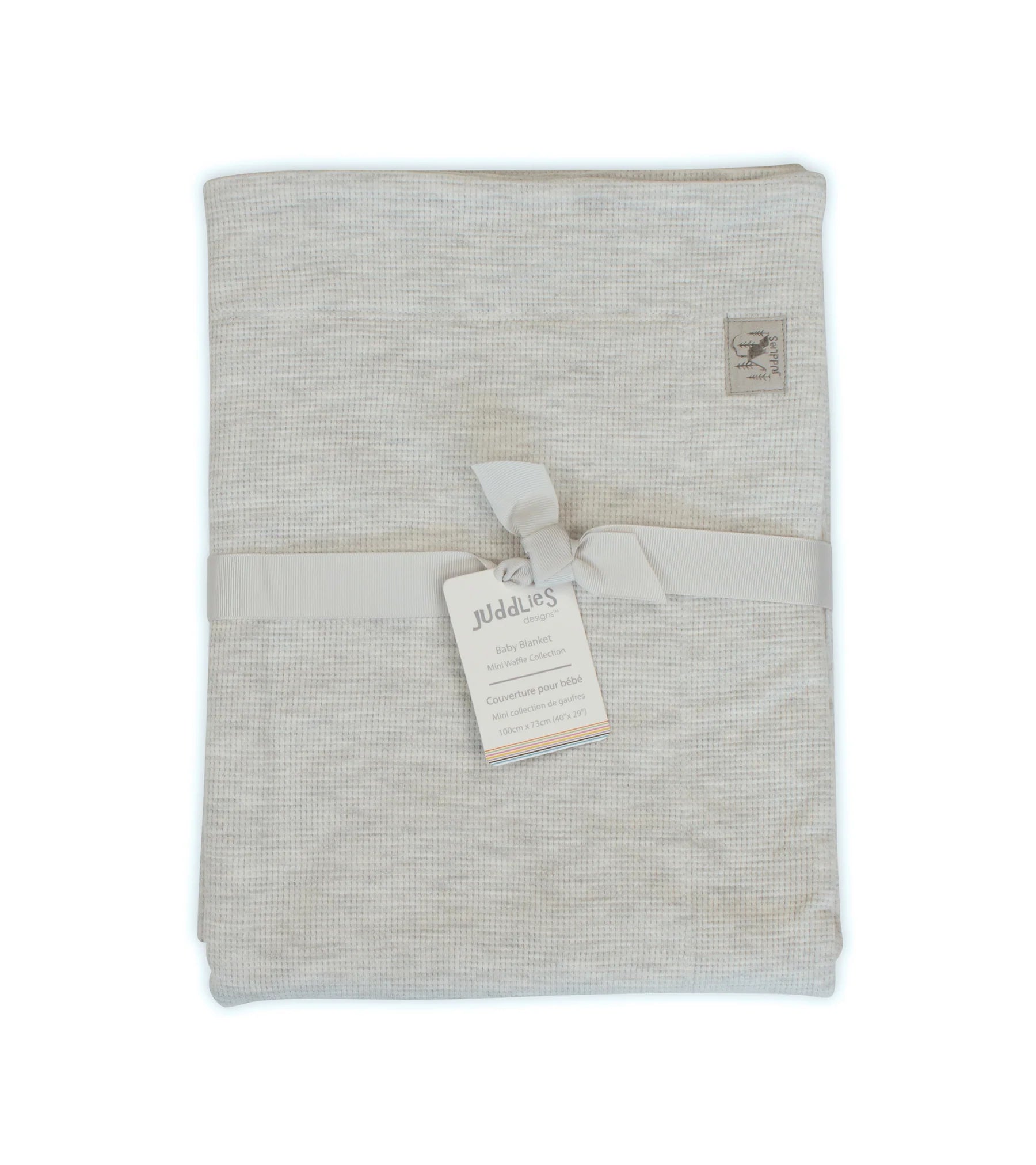 light grey | mini waffle blanket