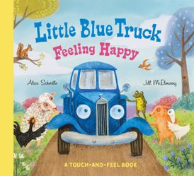 little blue truck's feeling happy | book