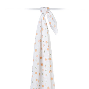 peaches | muslin cotton large swaddle