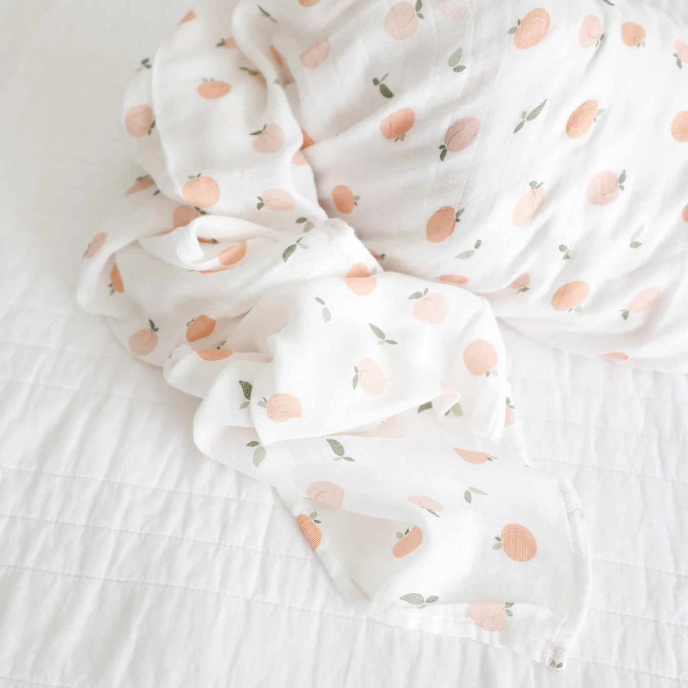 peaches | muslin cotton large swaddle