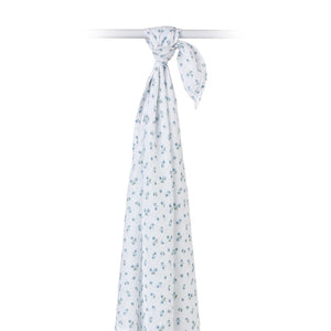 blueberries | muslin cotton large swaddle