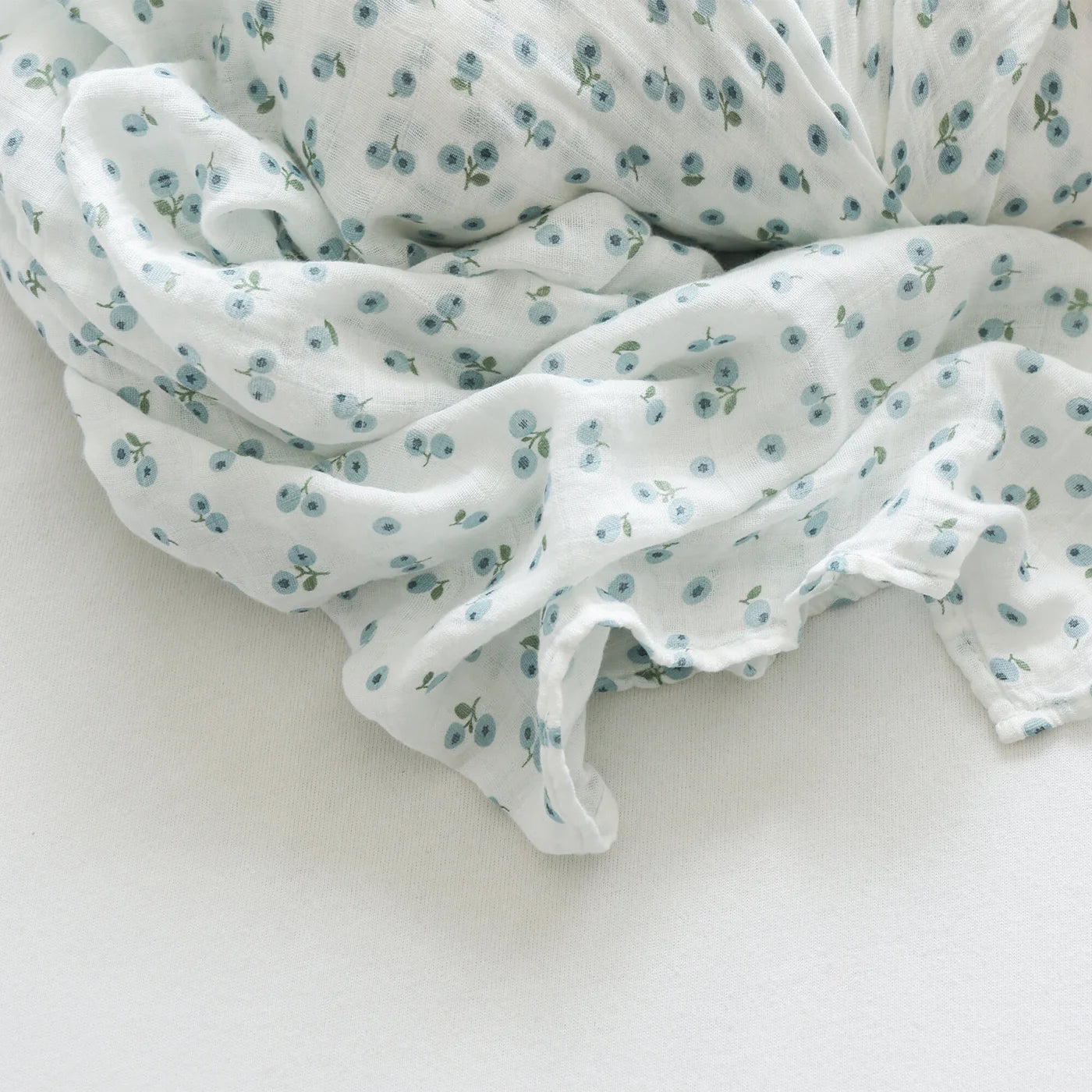 blueberries | muslin cotton large swaddle