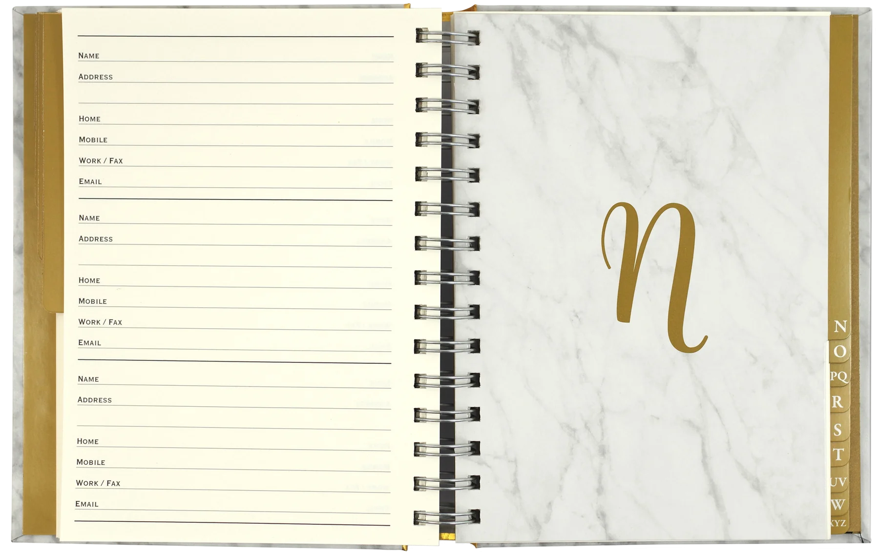 marble | large address book