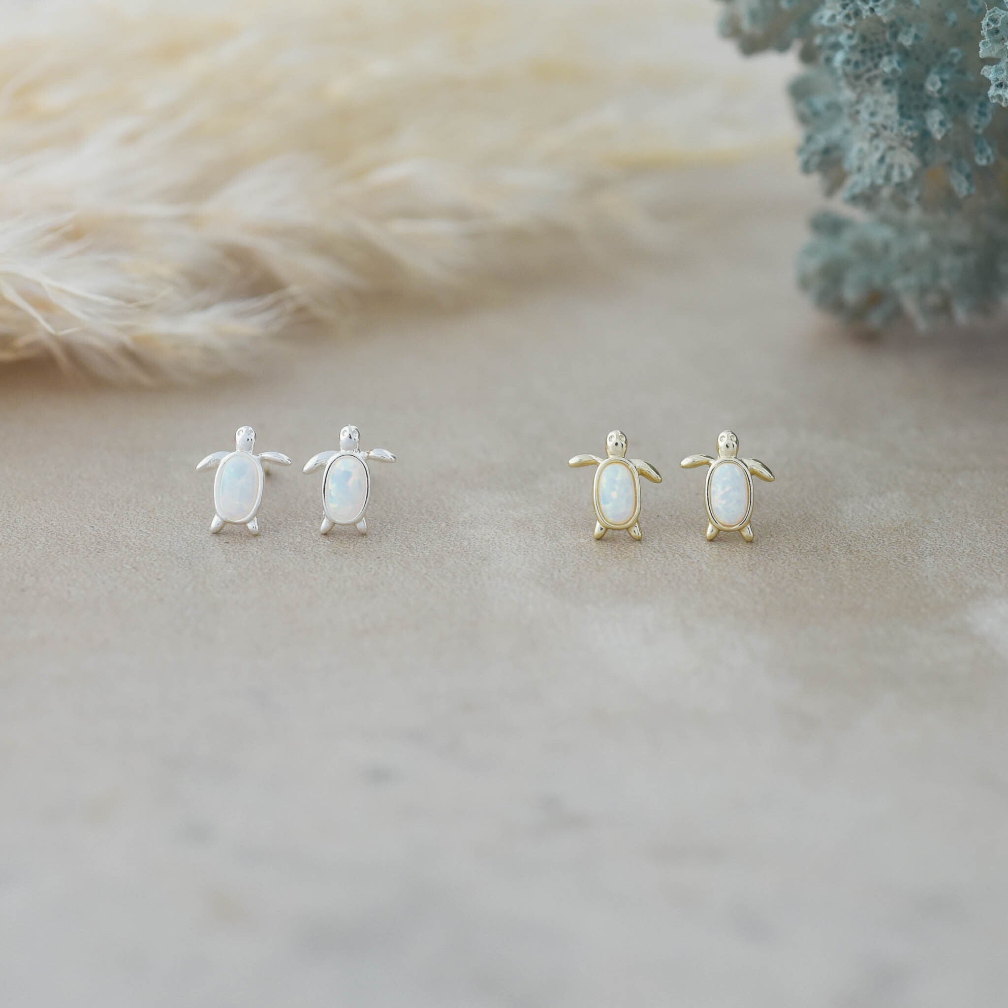 maui | opalite stud earrings