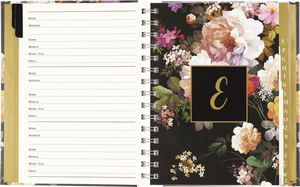 midnight floral | large address book