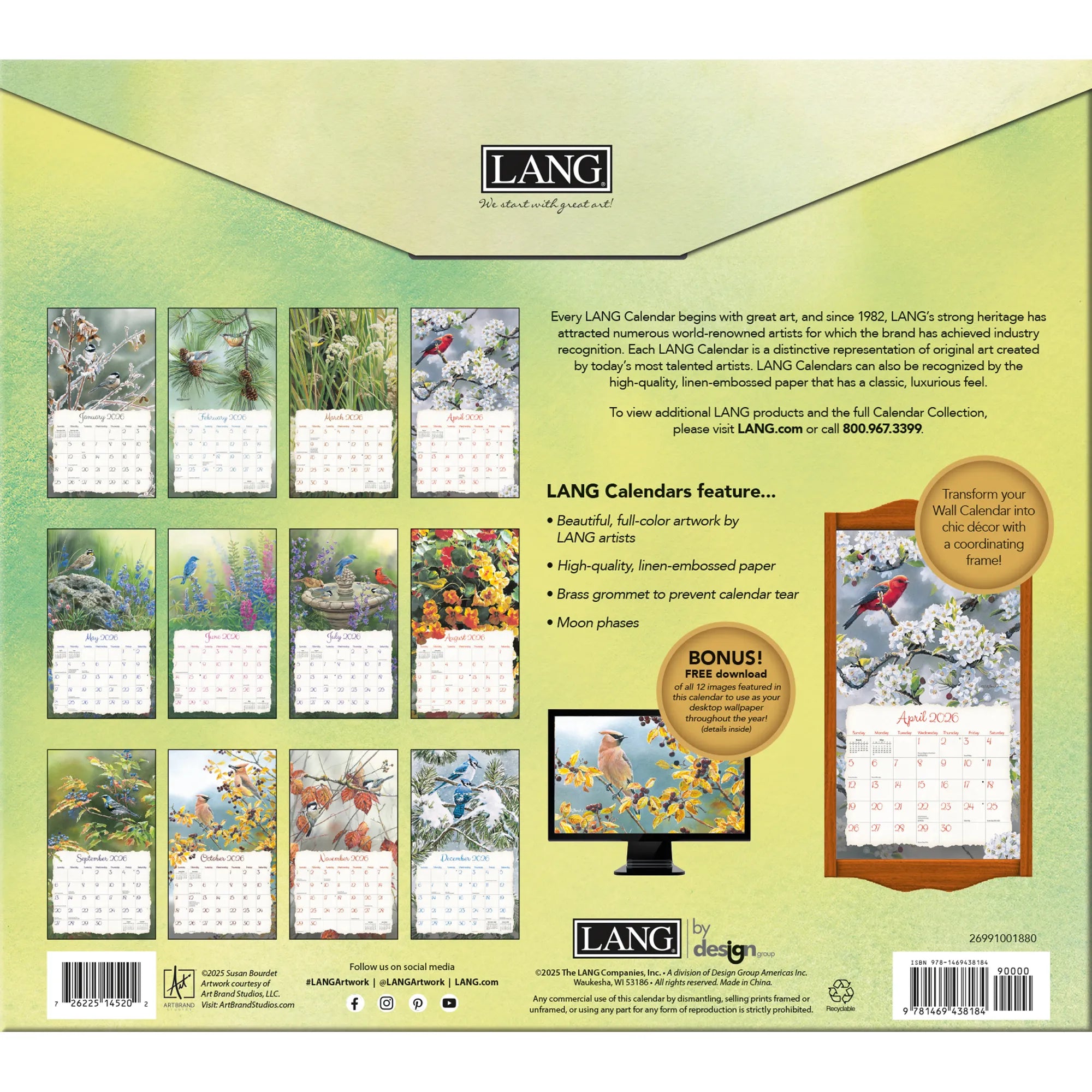 songbirds | 2026 calendar