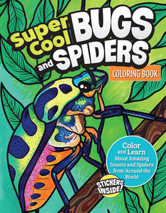 super cool bugs & spiders | colouring book