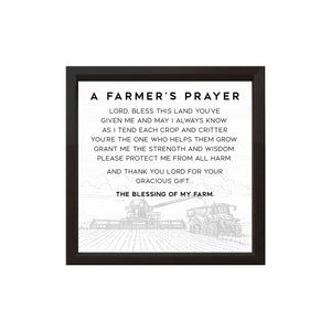 a farmer's prayer | sign