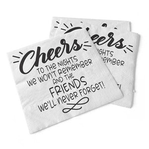 cheers to the nights | beverage napkins