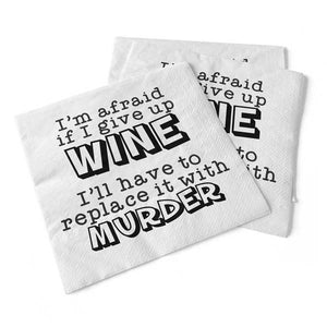 if i give up wine | beverage napkins