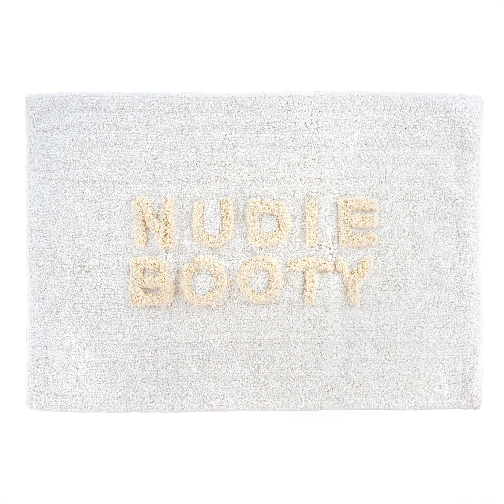 nudie booty | cream bathroom mat