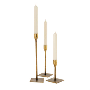 bonita | small gold candlestick