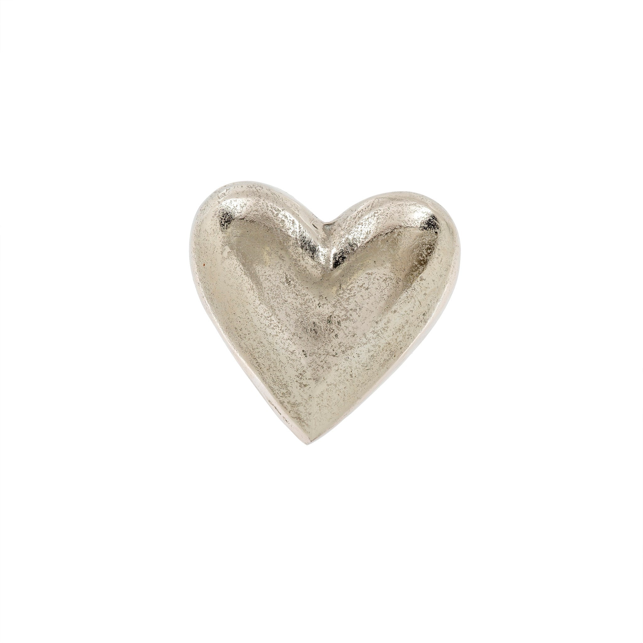 full heart | silver metal