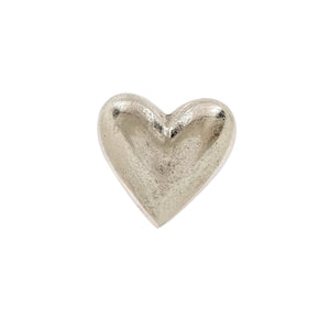 full heart | silver metal