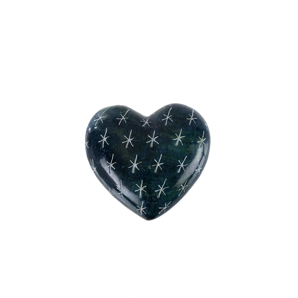 blue lagoon | soapstone mini heart