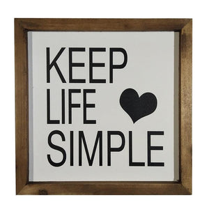 keep life simple | sign