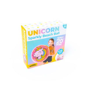 sparkly unicorn | xl beach ball