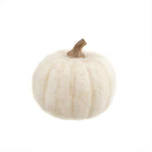 felt | white pumpkin decor