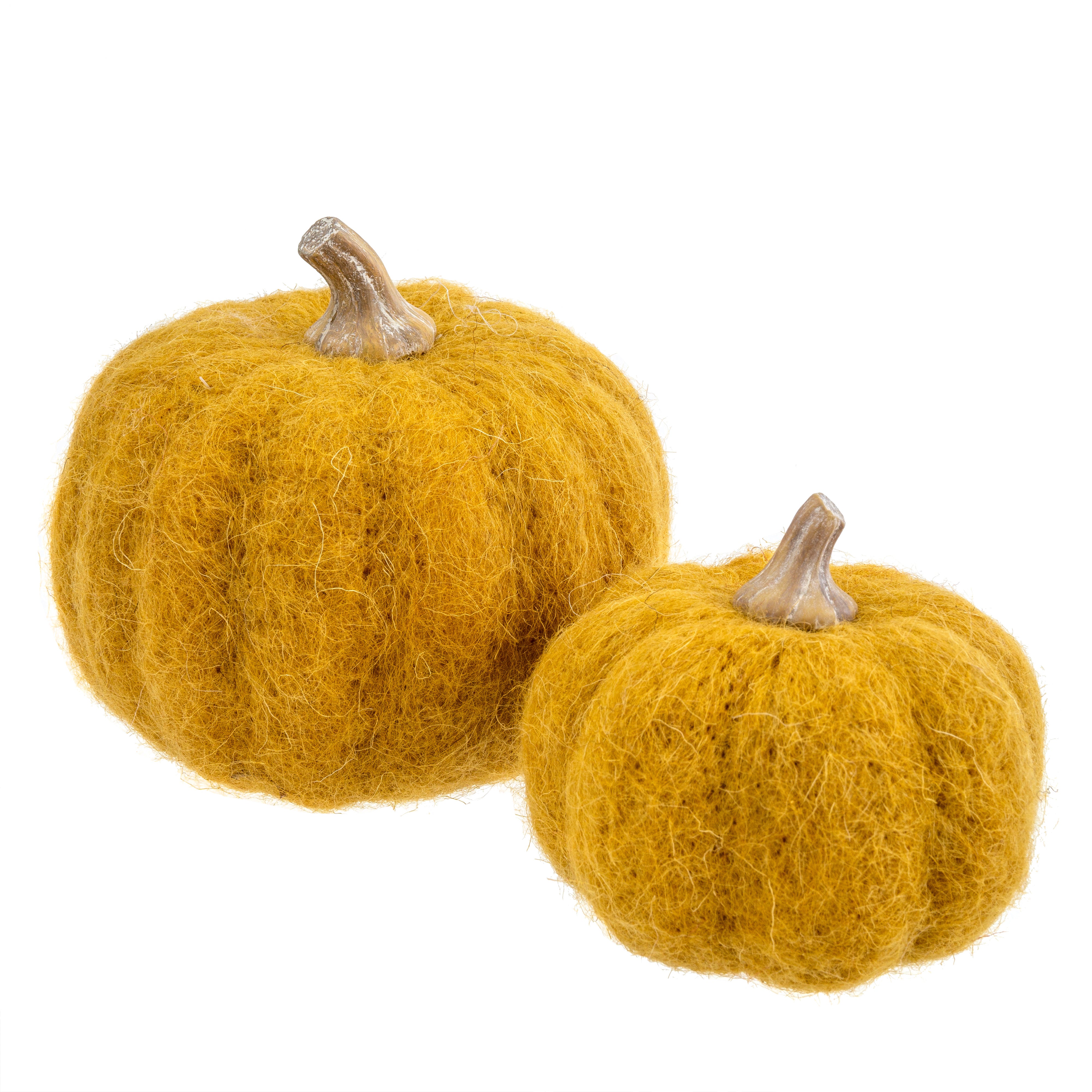 felt | ochre pumpkin decor