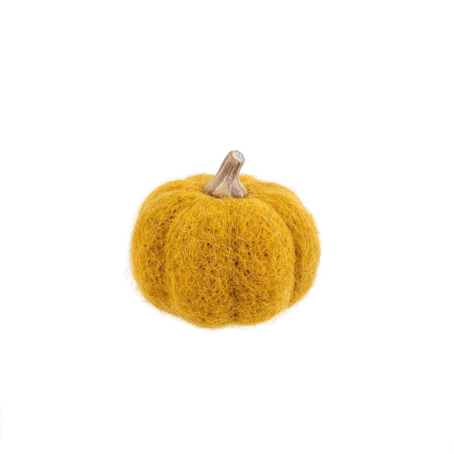 felt | ochre pumpkin decor