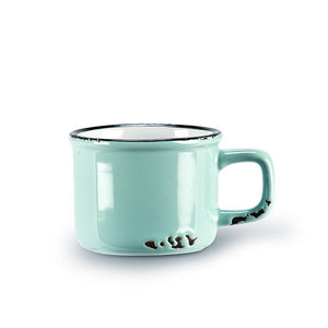 enamel look pastel green | espresso mug