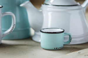 enamel look pastel green | espresso mug
