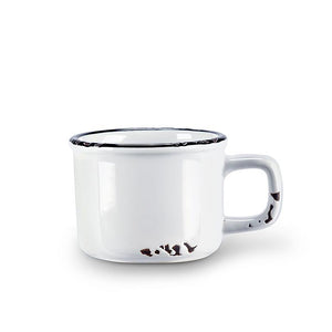 enamel look white | espresso mug