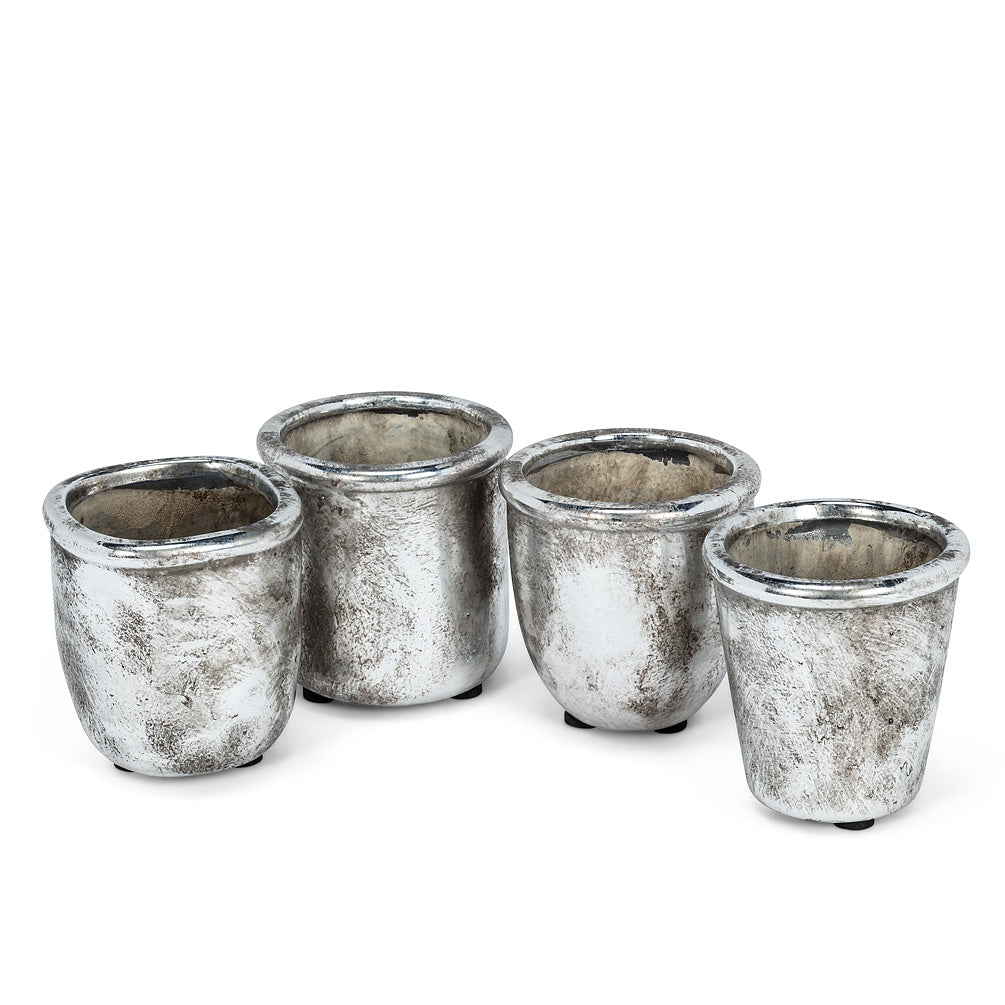 silver rustic | small planter