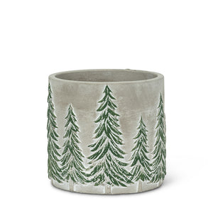 snowy trees | small planter