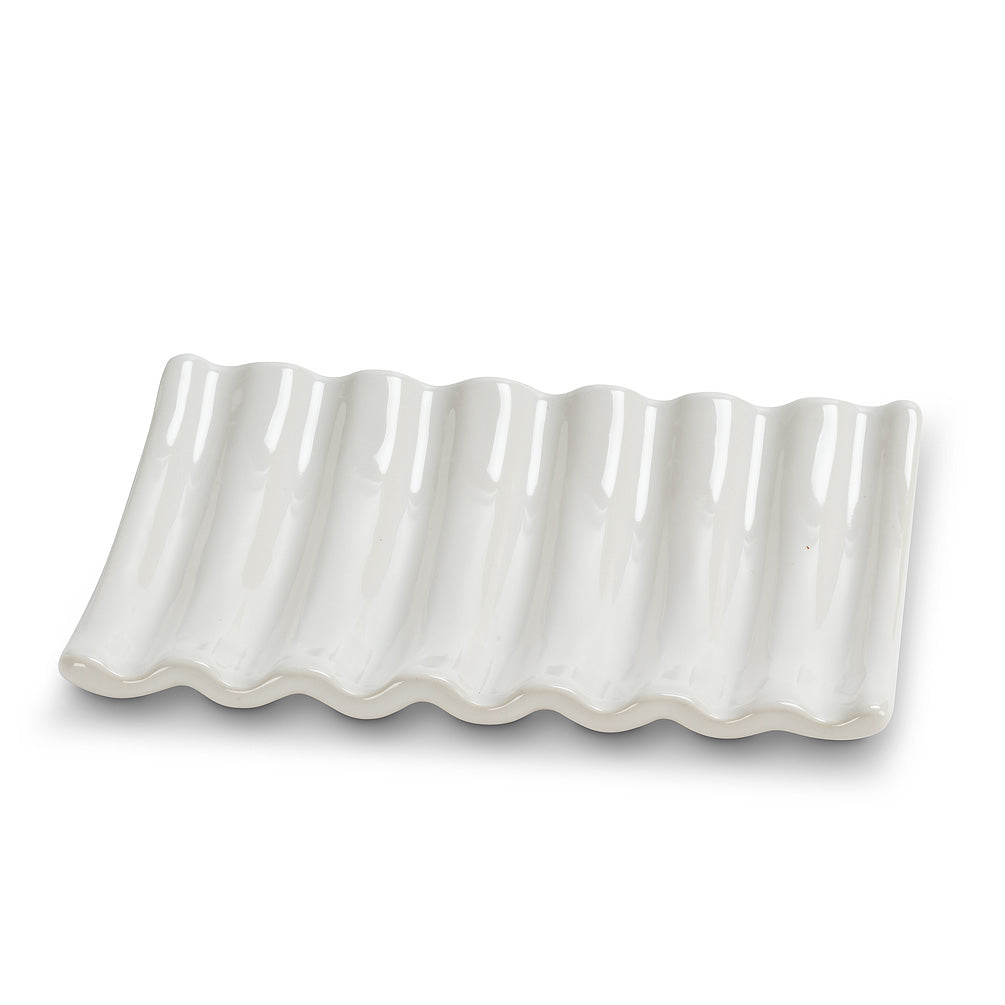 white ridge | soap dish