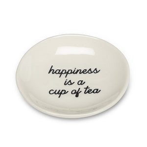 happiness is a cup of tea | small tea plate