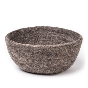 wool large bowl |taupe