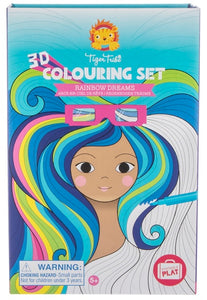 rainbow dreams | 3d colouring set