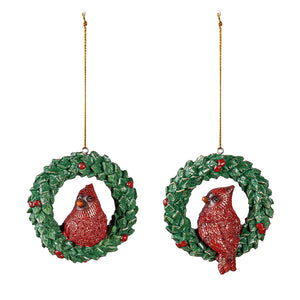 cardinal wreath | ornament