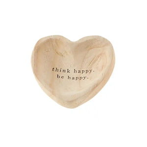 think happy, be happy | heart dish