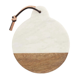 wood + marble | mini circle board