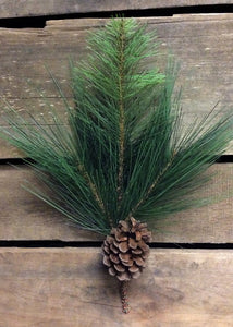 mixed pine | 12" pine cone pick