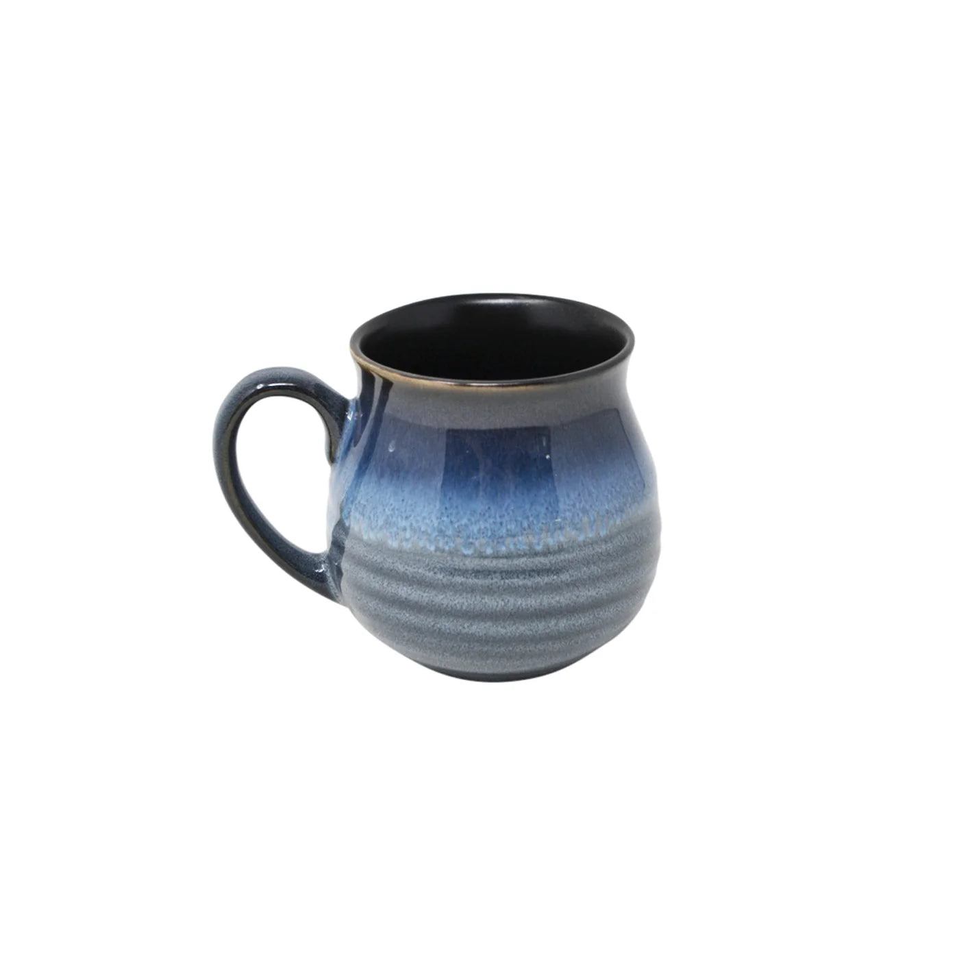 glazed blue | flared mug