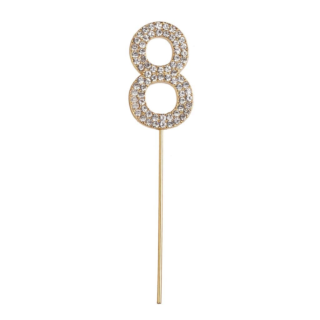 rhinestone | cake topper numbers