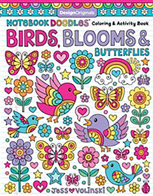 birds blooms + butterflies  | notebook doodles