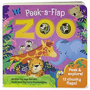 zoo | peek a flap book